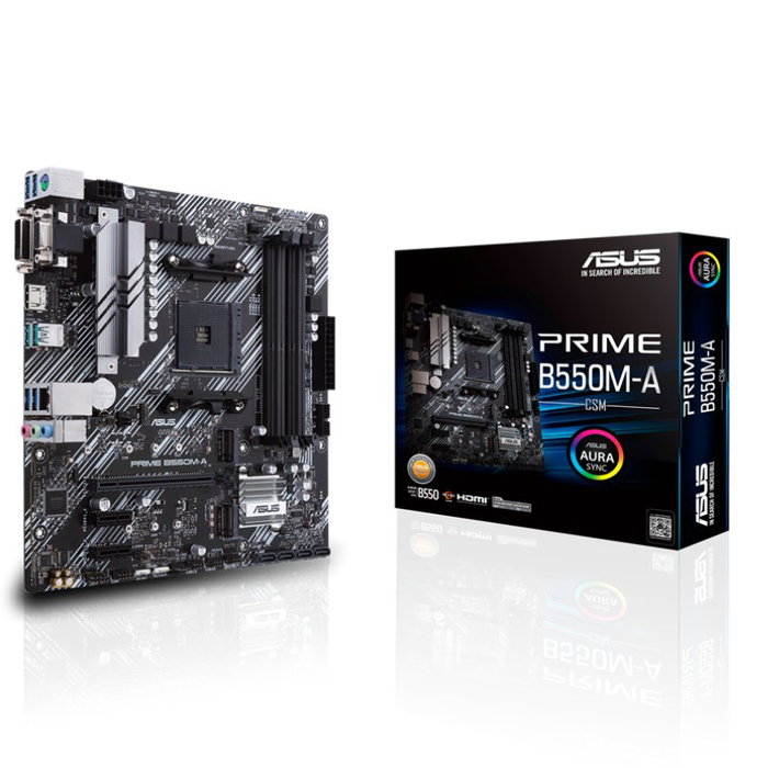 ASUS Prime B550M-A/CSM AMD B550 Micro ATX Socket AM4